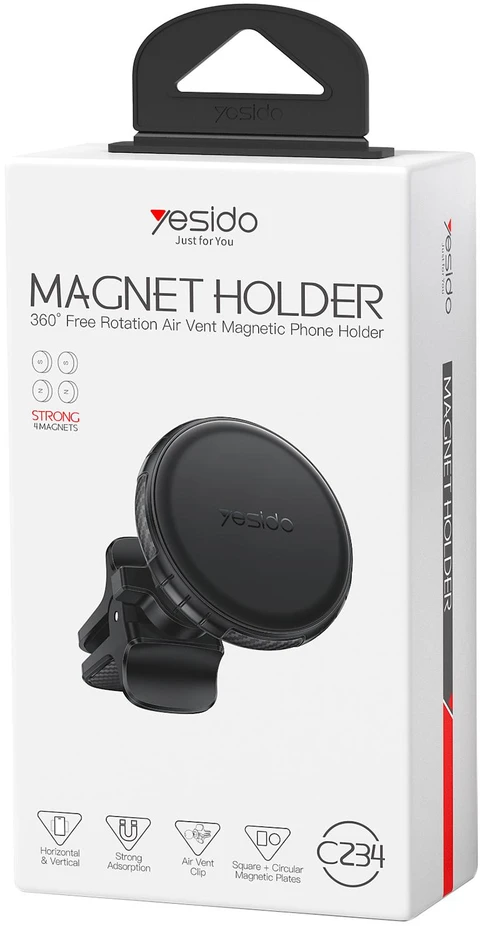 Yesido C234 magnetinis telefono laikiklis į groteles