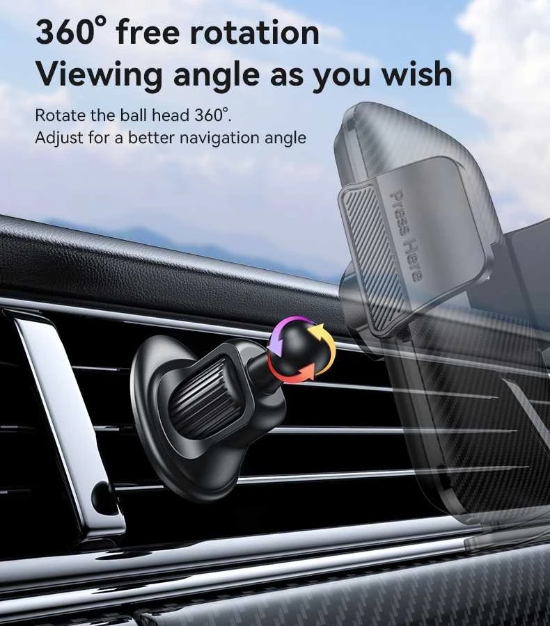 Yesido automobilinis laikiklis C251 į air vent juodos spalvos