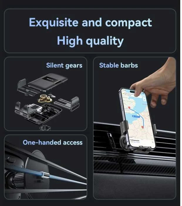 Yesido automobilinis laikiklis C251 į air vent juodos spalvos