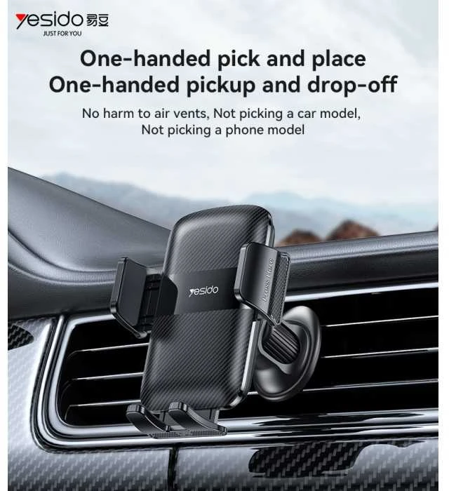 Yesido automobilinis laikiklis C251 į air vent juodos spalvos