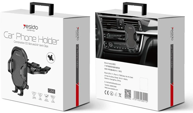 Yesido C84 telefono laikiklis į CD