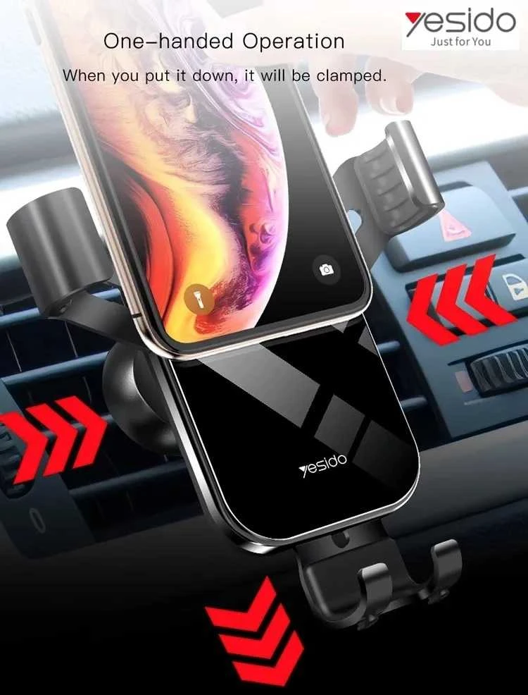 Yesido C87 automobilinis telefono laikiklis į groteles