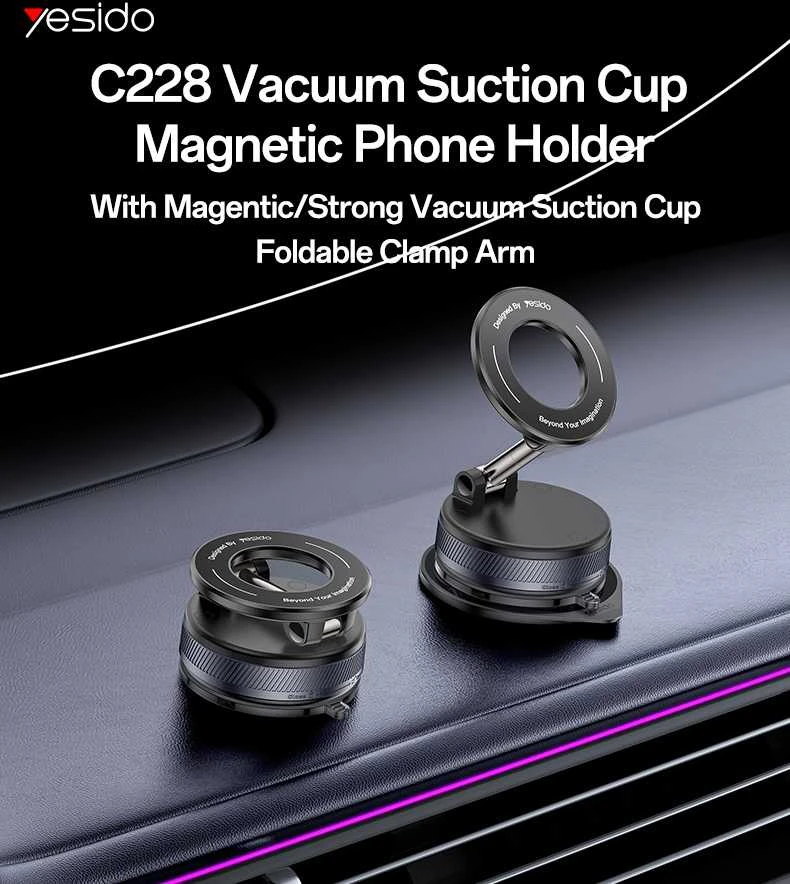 Yesido Vacuum Magsafe C228 tel. laikiklis