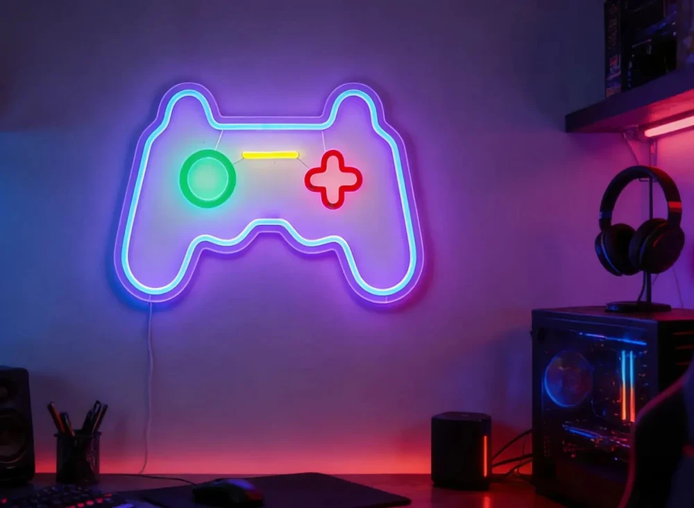 Pakabinamas šviestuvas Marvo Xenon 20G LED Neon lempa (pakabinama ant sienos) | 41 × 28 cm