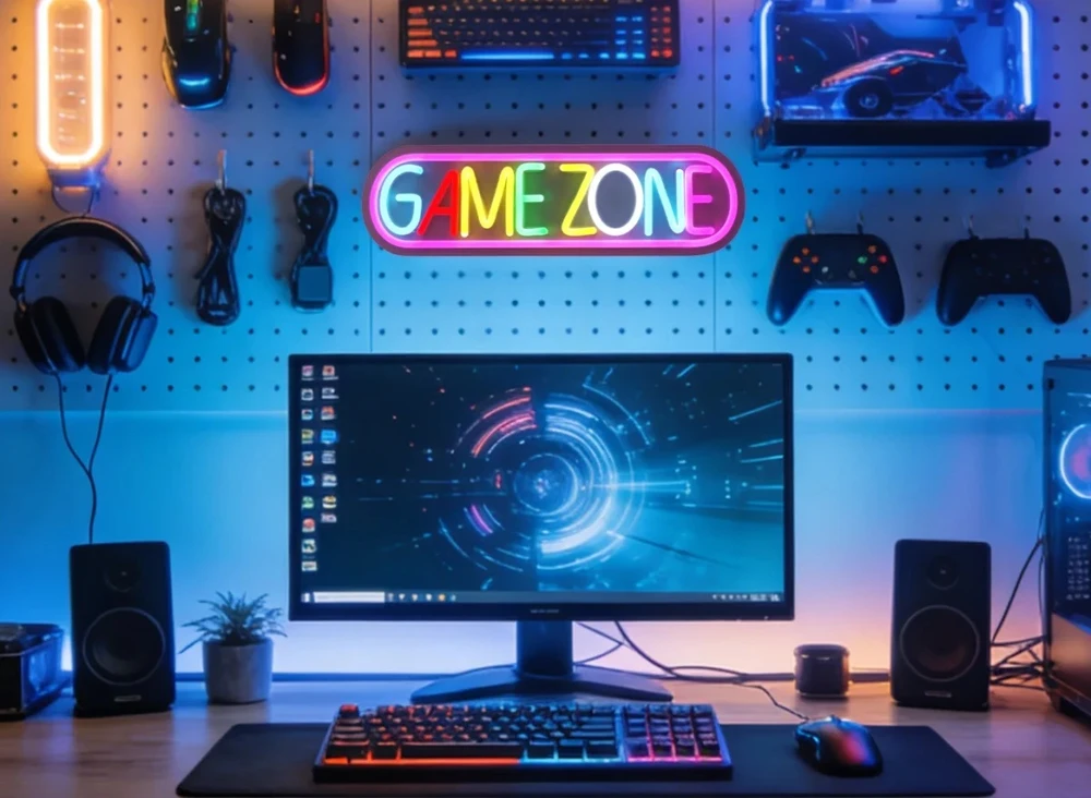Pakabinamas šviestuvas Marvo Xenon 40T LED Neon lempa (pakabinama ant sienos) | 42 cm