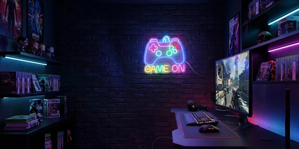 Pakabinamas šviestuvas Marvo Xenon 60G LED Neon lempa (pakabinama ant sienos) | 36 × 33 cm