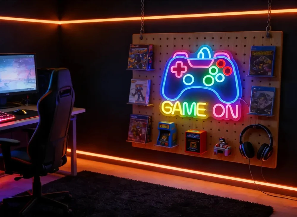 Pakabinamas šviestuvas Marvo Xenon 60G LED Neon lempa (pakabinama ant sienos) | 36 × 33 cm