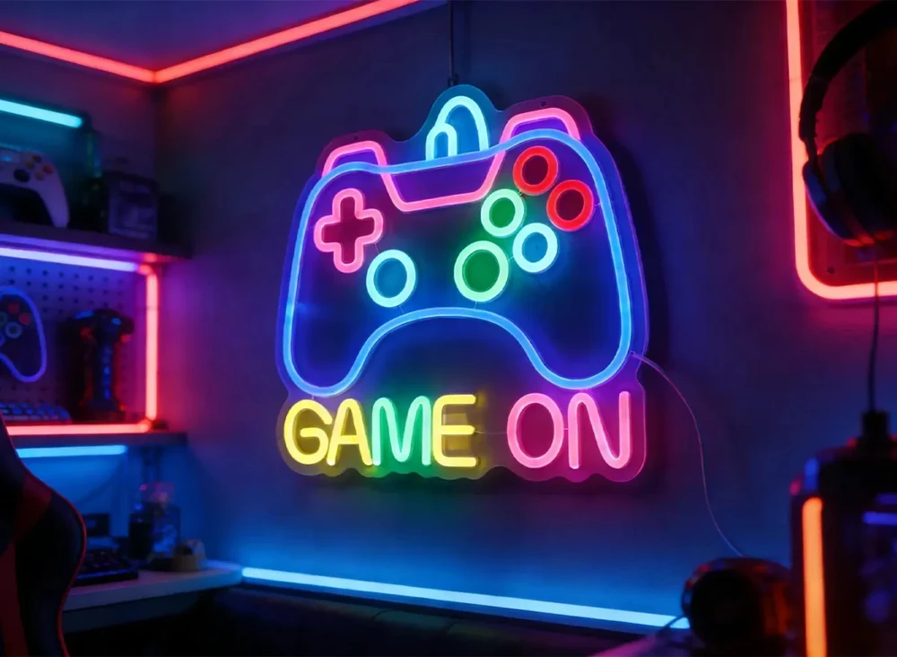 Pakabinamas šviestuvas Marvo Xenon 60G LED Neon lempa (pakabinama ant sienos) | 36 × 33 cm