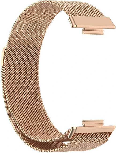 4Wrist Milano vilkikas su magnetiniu užsegimu, skirtas Huawei Watch FIT 2 - Rose Gold