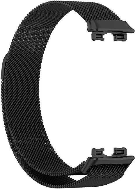 4Wrist Milanese kilpa su magnetiniu užsegimu, skirta Huawei laikrodžio apyrankei 10, 9, 8 – juoda