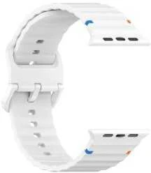 4Wrist Silikoninis dirželis Apple Watch 38/40/41 mm - Baltas