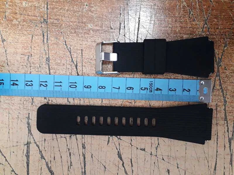 4Wrist Silikoninis dirželis Samsung Galaxy Watch - juodas 22 mm