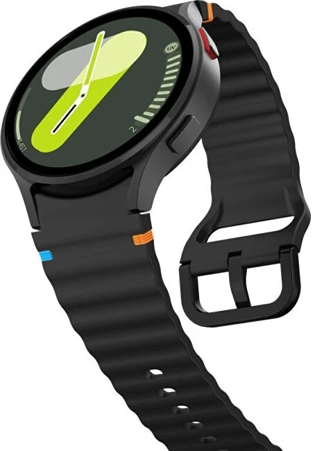 4Wrist Silikoninis dirželis, skirtas „Samsung Galaxy Watch 7“ – juodas