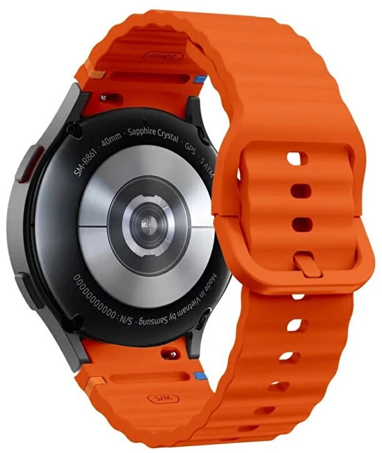 4Wrist Silikoninis dirželis, skirtas „Samsung Galaxy Watch 7“ – oranžinis