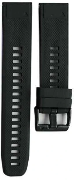 Silikoninis dirželis, skirtas Garmin Fenix 7X / Fenix 6X / Fenix 5X Plus / Fenix 3 - 26 mm - juodas