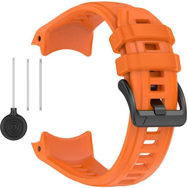 4Wrist Silikoninis dirželis, skirtas „Garmin Instinct 3 Solar“ ir „Instinct 3 AMOLED“ 50 mm – oranžinis