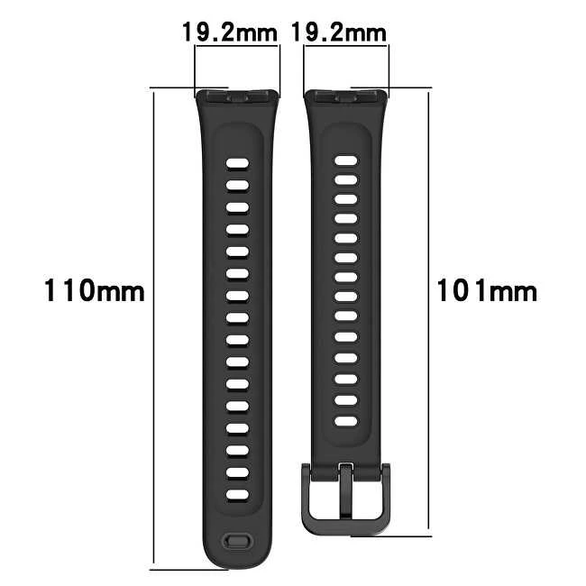4Wrist Silikoninis dirželis Huawei Watch Band 10, 9, 8 - tamsiai mėlynas