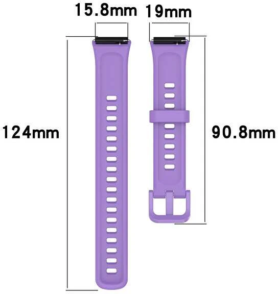 4Wrist Silikoninis dirželis, skirtas Huawei Watch Band 7 - juodas