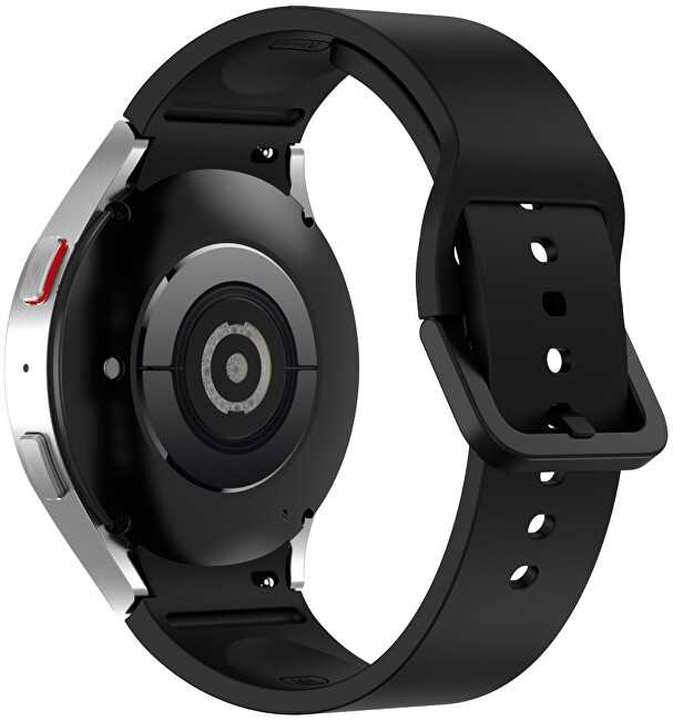 4Wrist Silikoninis dirželis, skirtas Samsung Galaxy Watch 6/5/4 – juodas