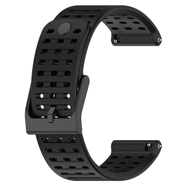 4Wrist Silikoninis dirželis, skirtas „Suunto 22 mm“ laikrodžiui – juodas