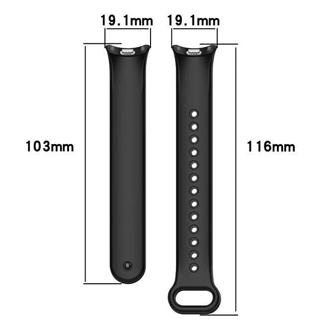 4Wrist Silikoninis dirželis, skirtas „Xiaomi 9“ ir „8“ – baltas