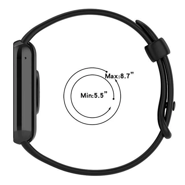 4Wrist Silikoninis dirželis, skirtas „Xiaomi 9 Pro“ ir „8 Pro“ – juodas