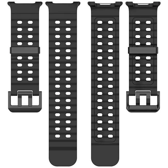 4Wrist Silikoninis sportinis dirželis, skirtas „Samsung Galaxy Watch 8“ – juodas