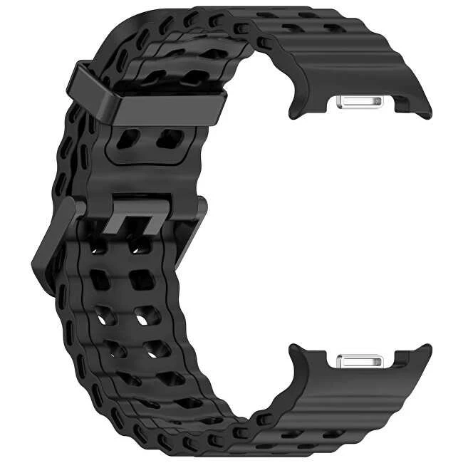4Wrist Silikoninis sportinis dirželis, skirtas „Samsung Galaxy Watch 8“ – juodas