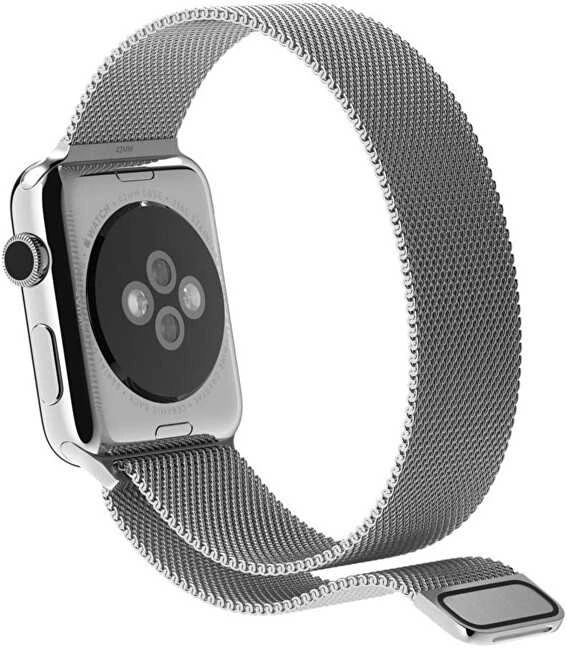 4Wrist Plieninis „Milan Pull“, skirtas „Apple Watch“ laikrodžiui – sidabrinis 38/40/41 mm