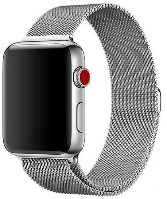 4Wrist Plieninis „Milan Pull“, skirtas „Apple Watch“ laikrodžiui – sidabrinis 38/40/41 mm