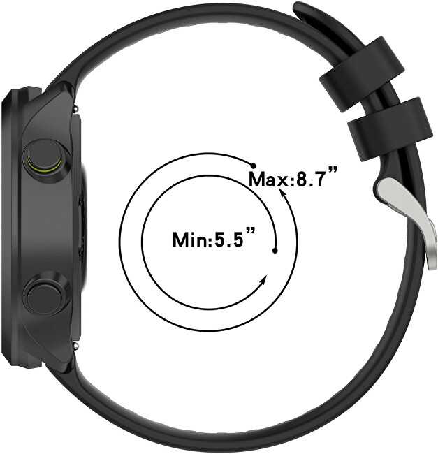 Strap for Garmin Forerunner - Juodas