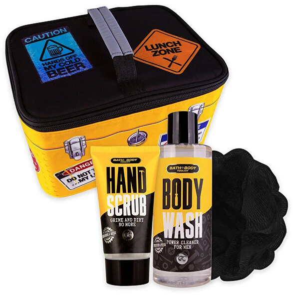 Kūno priežiūros priemonių rinkinys Bath & Body Toolkit (Kūno prausiklis, 200ml + Rankų šveitiklis, 50ml + Kūno kempinėlė) aprašymas - Prekės nuotrauka