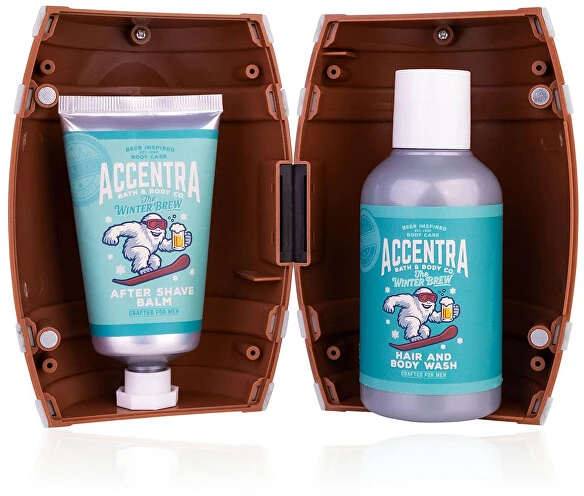 Accentra Men`s Collection Winter Edition Body Care Set - Dárková sada ve tvaru sudu