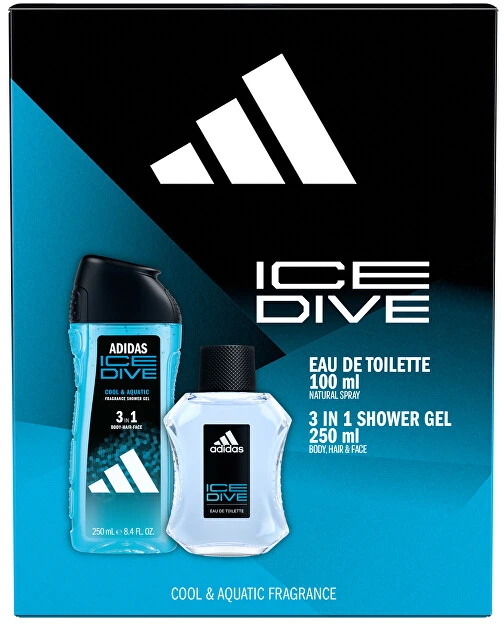 Adidas Ice Dive - EDT 100 ml + dušo želė 250 ml