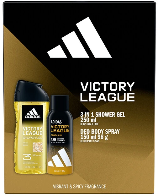 Adidas Victory League - deodorant ve spreji 150 ml + sprchový gel 250 ml