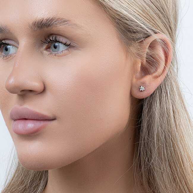 Again Jewelry Asimetriški sidabriniai auskarai su kubiniu cirkoniu AJNS0035