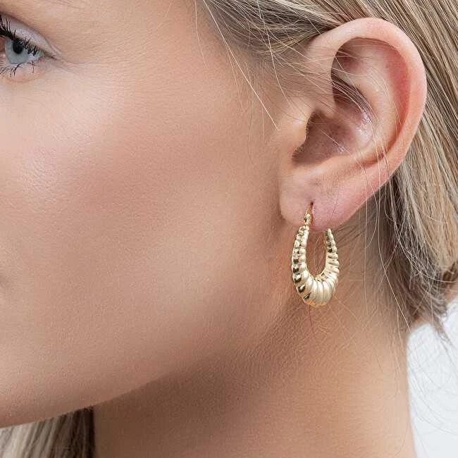 Again Jewelry Madingi paauksuoti žiediniai auskarai AJNS0065