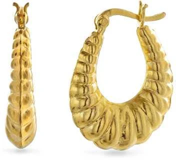 Again Jewelry Madingi paauksuoti žiediniai auskarai AJNS0065