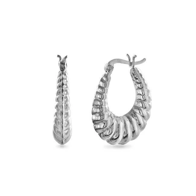 Again Jewelry Madingi sidabriniai auskarai su lanku AJNS0064