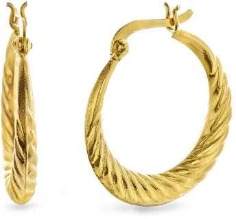 Again Jewelry Stilingi paauksuoti žiediniai auskarai AJNS0063