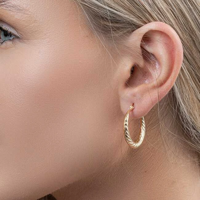 Again Jewelry Stilingi paauksuoti žiediniai auskarai AJNS0063