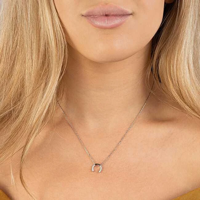 Again Jewelry Vėl papuošalai putojantis Sidabrinis pasagos karoliai AJNA0021