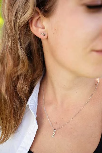 Agato Sidabrinis jewelry set Infinity AGSET365R (earrings, pakabukas, pendant)