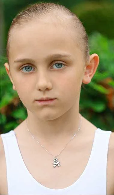 Agato Beautiful girls´ sidabrinis pakabukas Teddy Bear AGT-ND02X