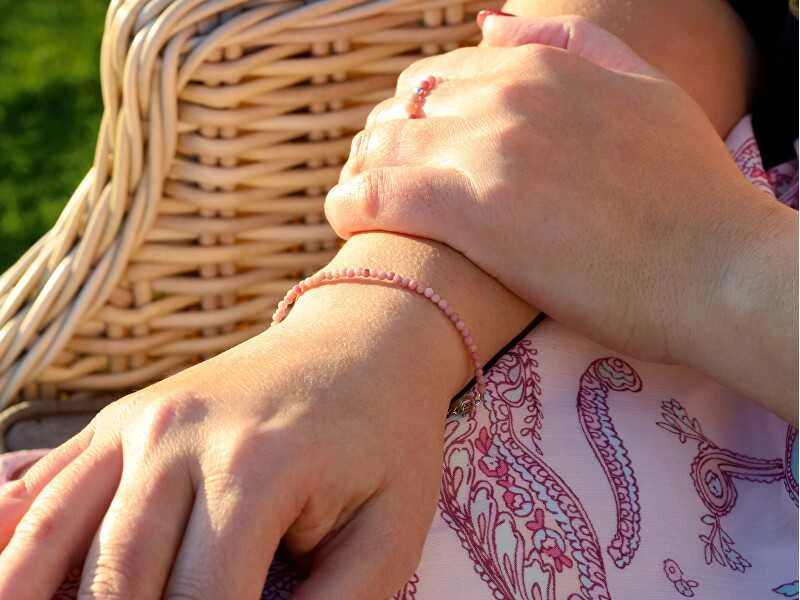 Agato Mineralinė apyrankė su rodonitu POL-B01/21L