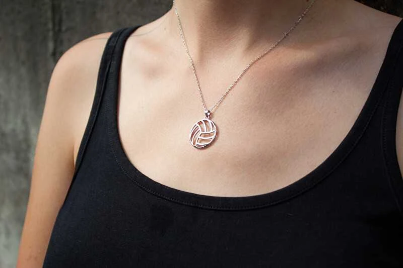 Agato Sidabrinis pendant Volleyball ball AGH735