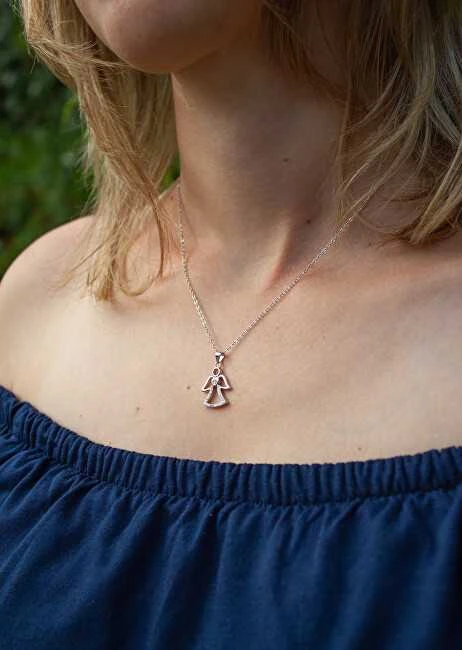 Agato Sparkling sidabrinis pendant Angel AGH764