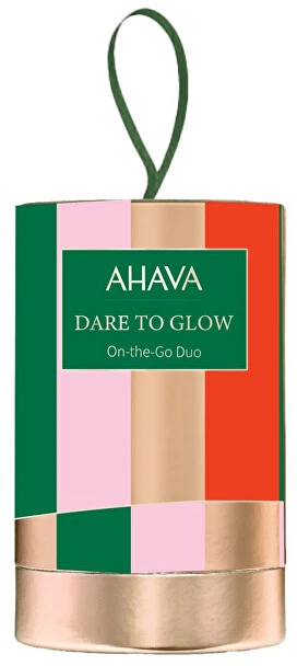 AHAVA DARE TO GLOW ON THE GO DUO Dovanų rinkinys (kūno losjonas 40 ml + rankų kremas 40 ml)