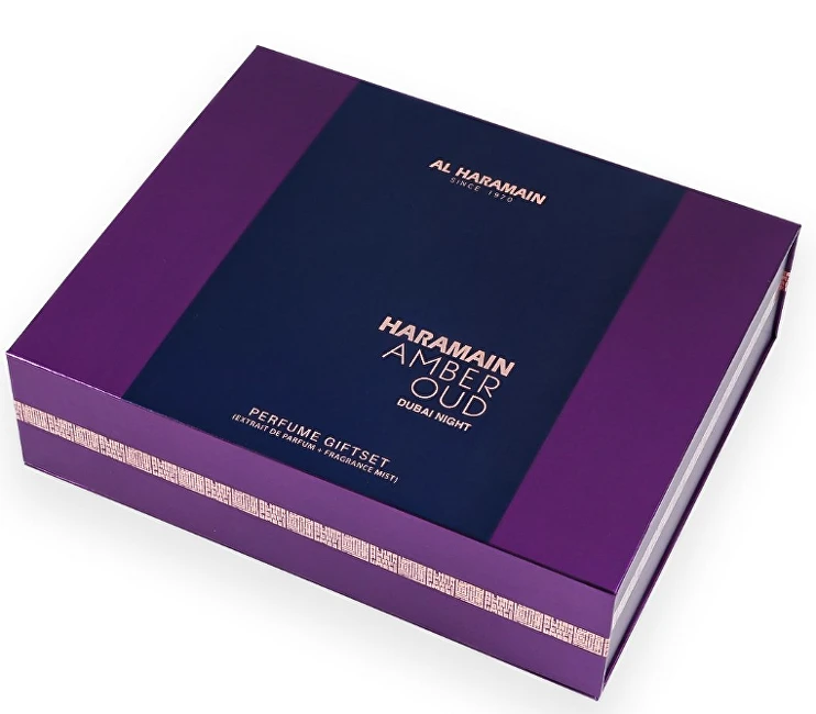 „Al Haramain Amber Oud Dubai Night“ – kvapnusis ekstraktas 75 ml + kvapnusis ekstraktas 30 ml + kvapioji migla 250 ml