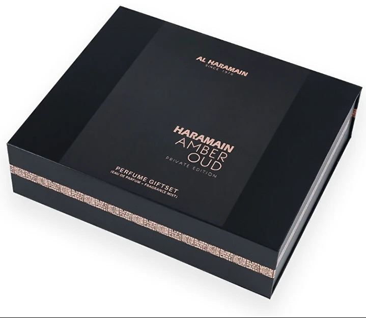 „Al Haramain Amber Oud Private Edition“ – EDP 75 ml + EDP 30 ml + kvapiųjų medžiagų dulksna 250 ml